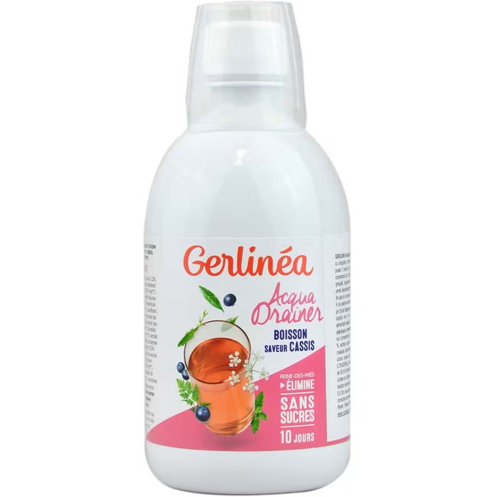 Bautura pentru drenaj Aqua Drainer, Coacaze, 500 ml, Gerlinea