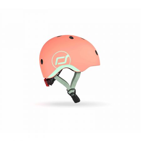 SCOOT & RIDE CASCA PROTECTIE COPII SISTEM DE REGLARE CU LED PEACH XXS-S +1AN