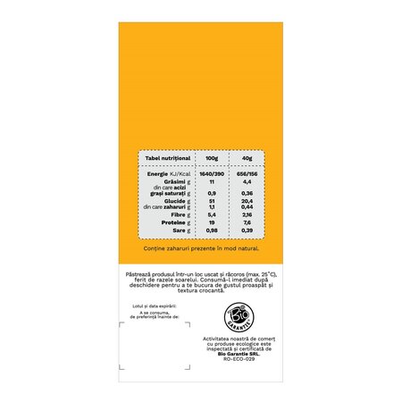 Sanatele Bio cu linte, orez negru si ceapa, fara gluten, 40 g, Republica Bio 593350
