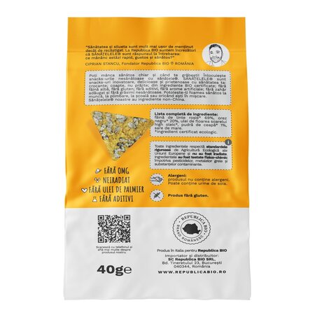Sanatele Bio cu linte, orez negru si ceapa, fara gluten, 40 g, Republica Bio 593351