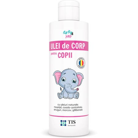 Ulei de corp pentru copii Baby4You, 250 ml, Tis Farmaceutic