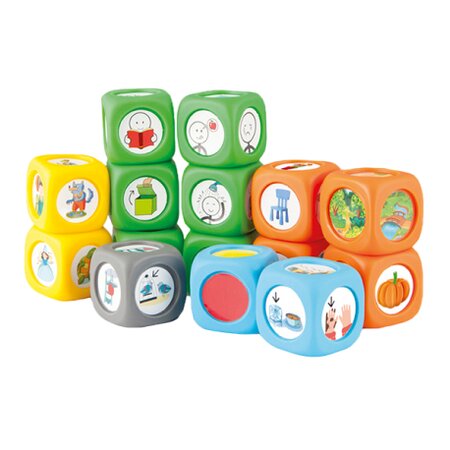 Set 15 cuburi cu Povesti cu Ghid Pedagogic si suport in Limba Romana, 4+ ani, Akros Educational 593595