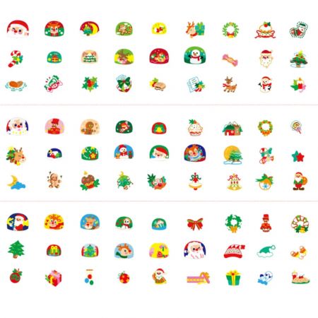 Stickere pentru unghii si tatuaje Craciun, +3 ani, Avenir 593873