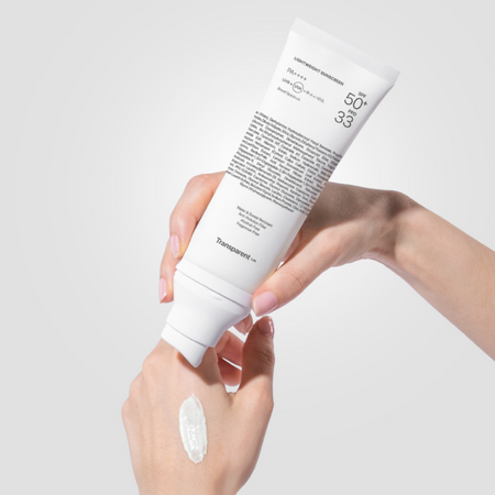 Crema de fata cu SPF50+ rezistenta la apa, 100 ml, Transparent Lab 688985