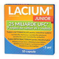 Lacium JUNIOR 25 miliarde UFC, 3 ani+, 10 capsule, Zdrovit
