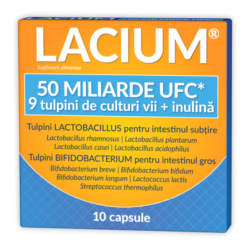 Lacium 50 miliarde UFC, 10 capsule, Zdrovit