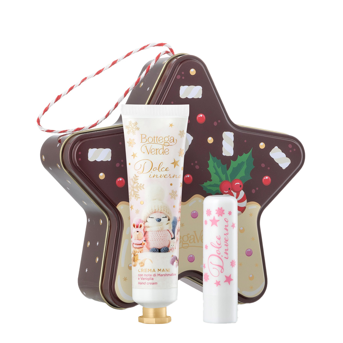 Set Craciun Crema de maini hidratanta + Balsam de buze Dolce inverno, Bottega Verde