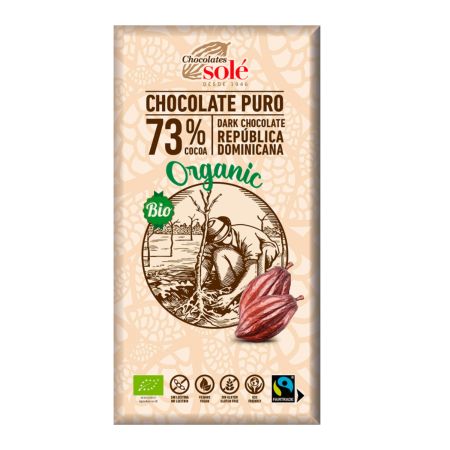 PRONAT SC299 CIOCOLATA NEAGRA 73% CACAO SOLE 100G  BIO*