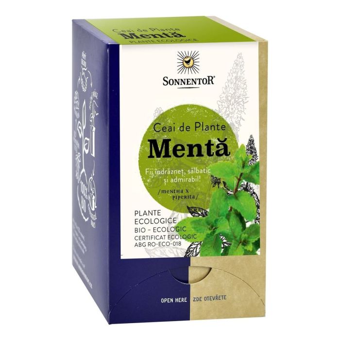 Ceai de menta Bio, 18 pliculete, Sonnentor