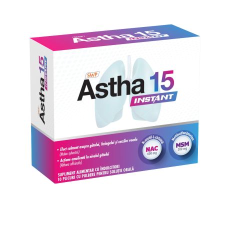 Astha 15 Instant, 10 plicuri, Sun Wave Pharma