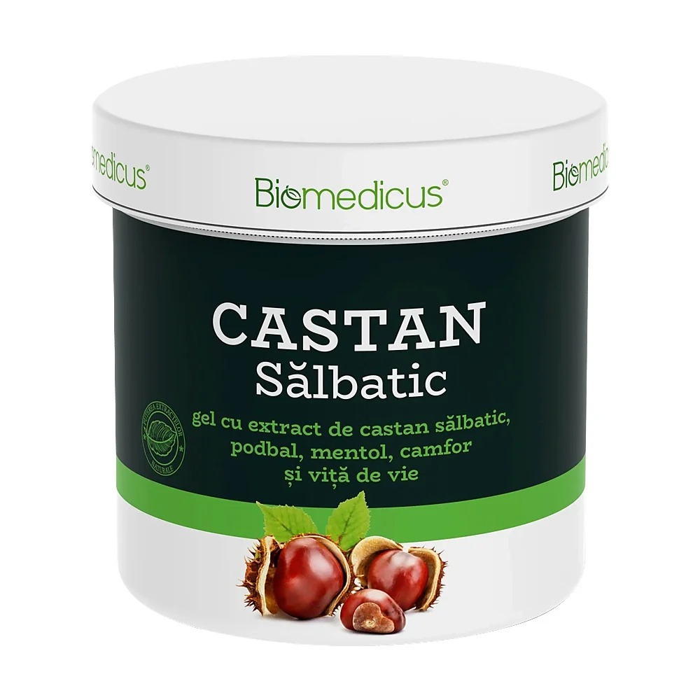 Gel de castan salbatic, 250 ml, Biomedicus