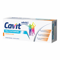 Cavit Adulti Multivitamine cu aroma de caise, 20 comprimate, Biofarm