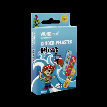 Plasture pentru copii Pirat, 10 bucati, WUNDMed 594389