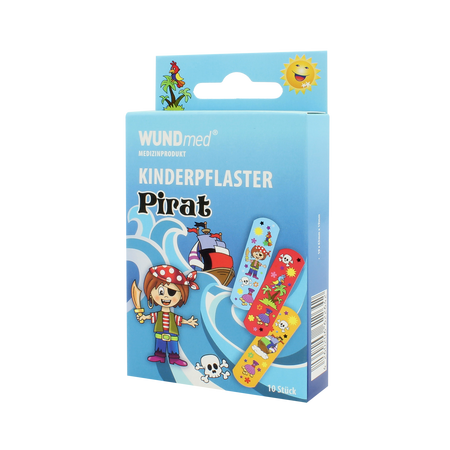 Plasture pentru copii Pirat, 10 bucati, WUNDMed