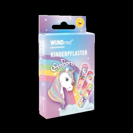 Plasturi pentru copii Unicorn, 10 bucati, WUNDMed 594396