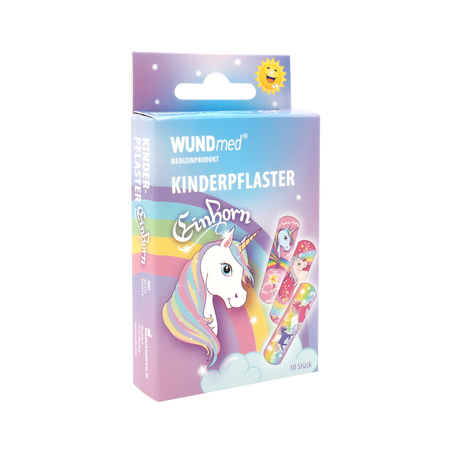 Plasturi pentru copii Unicorn, 10 bucati, WUNDMed 594396