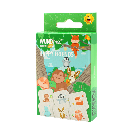 Plasture pentru copii Prietenii veseli, 10 bucati, WUNDMed