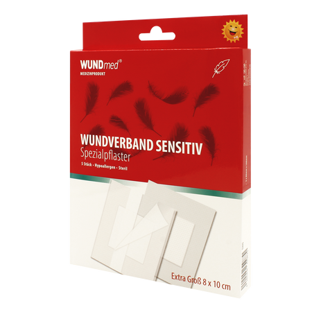 Pansament steril hipoalergenic Sensitiv, 5 bucati, WUNDMed 594425