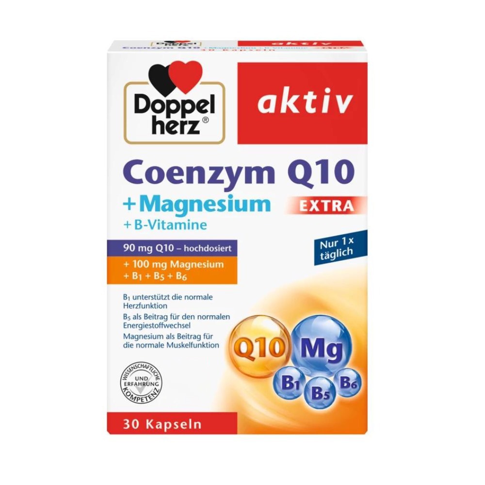 Coenzima Q10 Extra + Magneziu, 30 capsule, Doppelherz