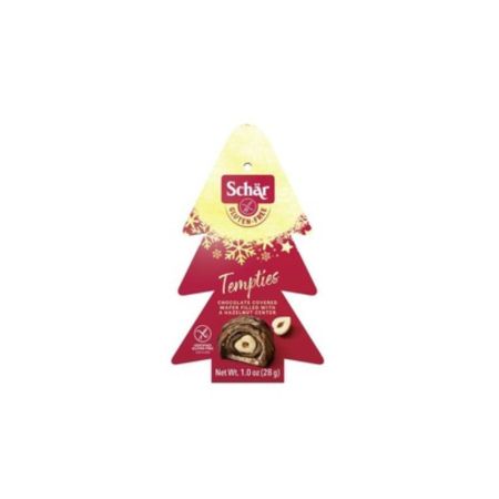 Praline cu alune fara gluten Tempties X Mas, 28 g, Schar