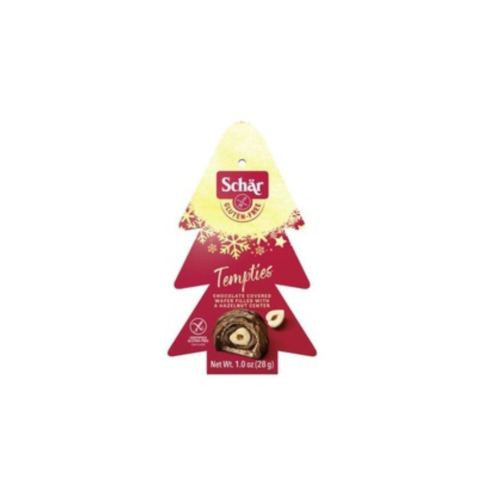 Praline cu alune fara gluten Tempties X Mas, 28 g, Schar