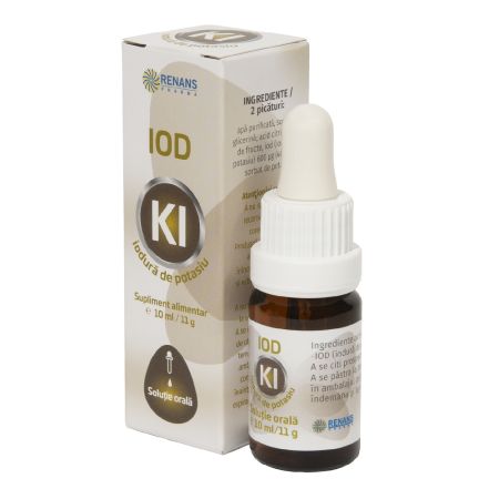 Iodura de potasiu, solutie, 10 ml, Renans