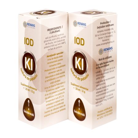 Iodura de potasiu solutie orala, 10 ml, Renans 758785