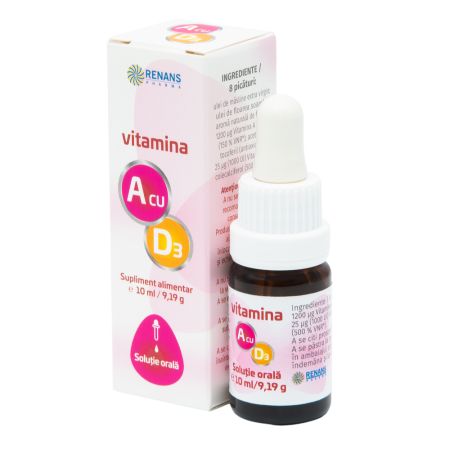 Vitamina A cu D3, 10 ml, Renans