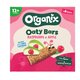 Batoane ecologice din ovaz integral, Mere si Zmeura, 12 luni+, 6 batoane x 23 g, Organix 796642