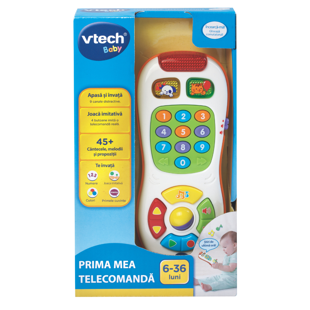 Prima mea telecomanda in limba romana, +6 luni, Vtech Invata prin Joaca