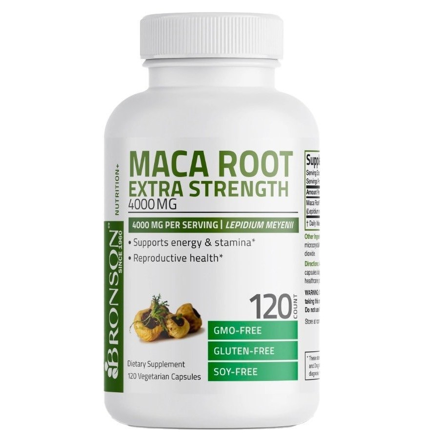 Extract Radacina Maca, 4000 mg, 120 capsule, Bronson