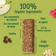 Baton Bio din ovaz integral cu mere si zmeura, + 12 luni, 23 g, Organix 823178