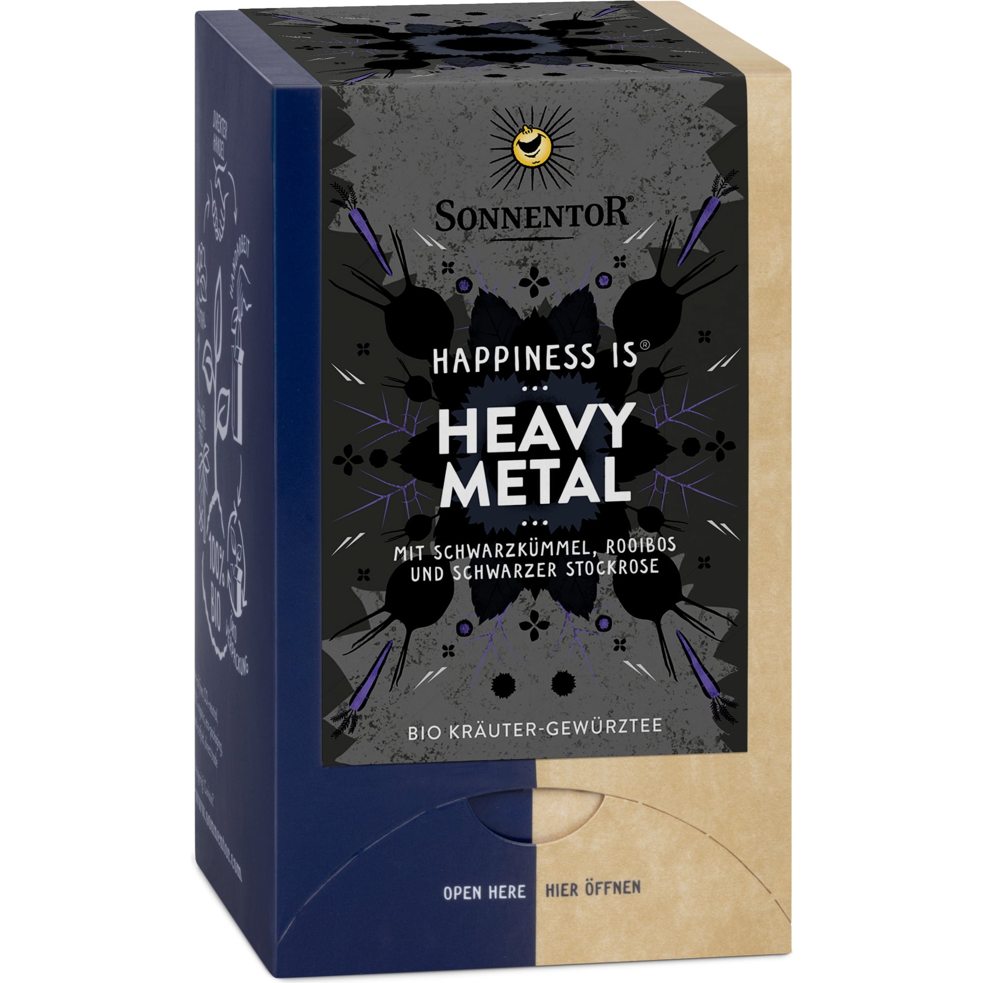 Ceai Happiness is Heavy Metal Bio, 18 plicuri, Sonnentor