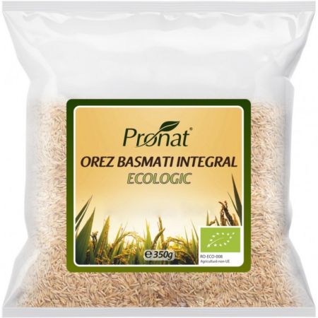 Orez integral Bio Basmati, 350 g, Pronat