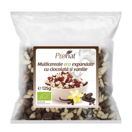 Multicereale Bio expandate cu ciocolata si vanilie