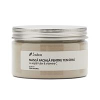 Masca faciala ten gras cu argila fuller si Vitamina C, 250ml, Sabio