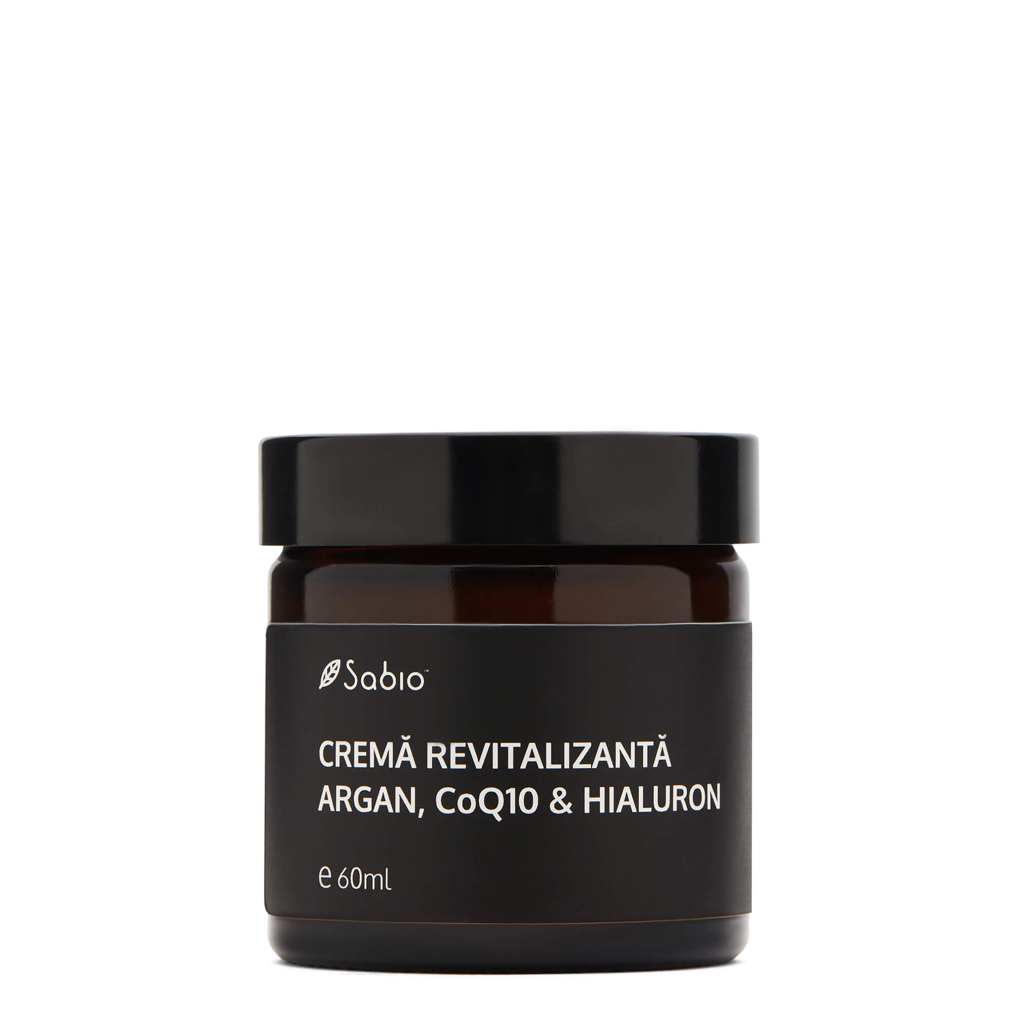 Crema revitalizanta cu argan, Co Q10 si hialuron, 60 ml, Sabio