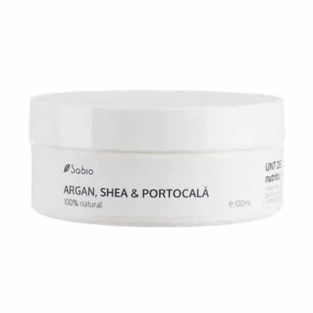 Unt de corp cu argan, shea si portocale, 100 ml, Sabio