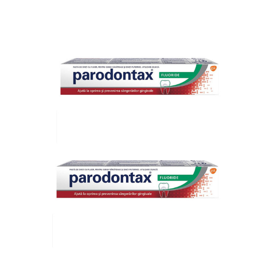 Pachet Pasta de dinti Fluoride, 75 ml + 75 ml, Parodontax