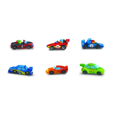 Mini set creativ Modeleaza si Picteaza, 5 ani+, Manisi de curse, 4M 596194