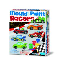 Mini set creativ Modeleaza si Picteaza, 5 ani+, Manisi de curse, 4M