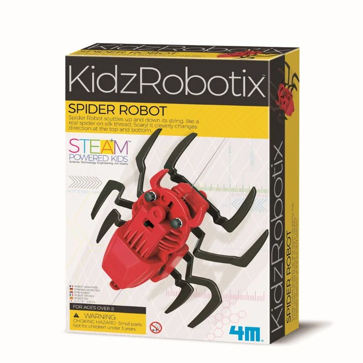 Kit constructie robot Spider Kidz Robotix, +8 ani, 4M