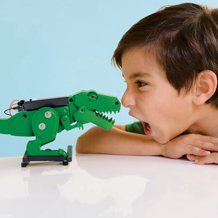 Kit constructie robot T-Rex Kidz Robotix, 8 ani +, 4M 596378