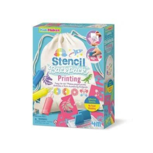 Set Creativ Imprimare cu sabloane pentru textile, 5 ani +, 4M