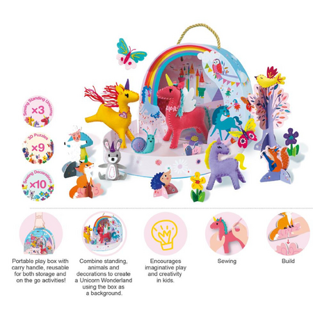Set Creativ Lumea fantastica a Unicornilor, 8 ani +, Avenir 596600