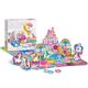 Puzzle de podea cu Realitate Augumentata AR, +4 ani, Unicorni, 4M 596745