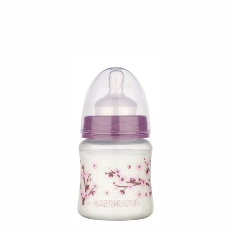 Biberon decorat PP, 150 ml, div culori, Baby Nova