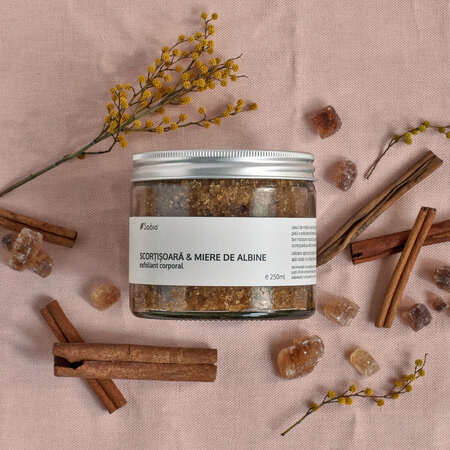 Exfoliant cu scortisoara si miere de albine, 250ml, Sabio 817656