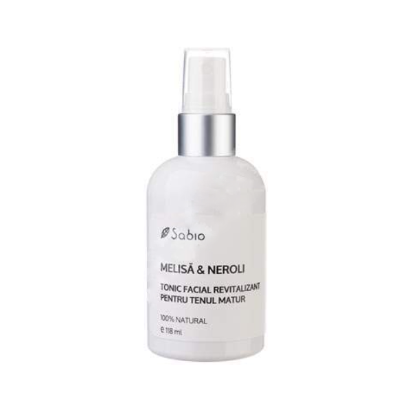 Tonic facial revitalizant cu roinita si neroli pentru ten matur, 118 ml, Sabio