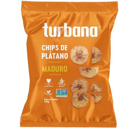 TURBANA CHIPS DE PLANTAN DULCE 95 GR